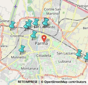 Mappa 43121 Parma PR, Italia (2.44364)