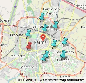 Mappa 43121 Parma PR, Italia (1.75333)