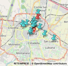 Mappa 43121 Parma PR, Italia (1.05588)