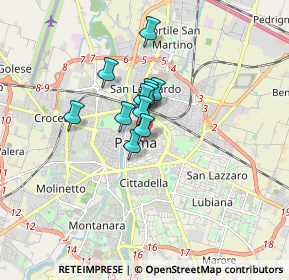 Mappa 43121 Parma PR, Italia (1.04182)