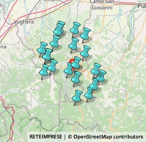 Mappa Frazione Vigomarito, 27050 Menconico PV, Italia (11.2225)