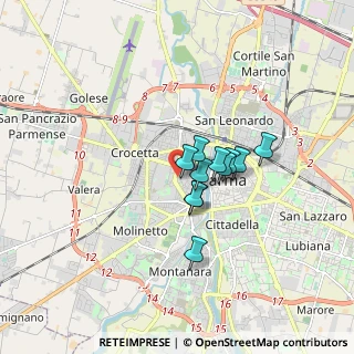 Mappa Via Spalato, 43125 Parma PR, Italia (1.08273)