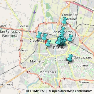 Mappa Via Spalato, 43125 Parma PR, Italia (1.34833)