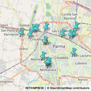 Mappa Via F. Leporati, 43125 Parma PR, Italia (1.96067)