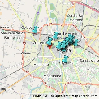 Mappa Via F. Leporati, 43125 Parma PR, Italia (1.3255)