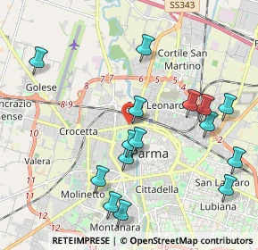 Mappa Viale Piacenza Hotel Duparc, 43126 Parma PR, Italia (2.22533)
