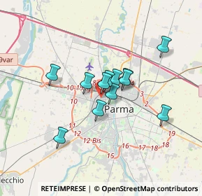 Mappa Via Bruno Bucci, 43126 Parma PR, Italia (2.4375)