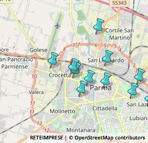 Mappa Via Bruno Bucci, 43126 Parma PR, Italia (1.91727)