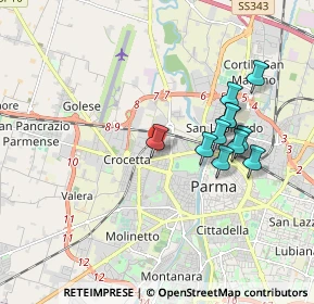 Mappa Via Bruno Bucci, 43126 Parma PR, Italia (1.70364)