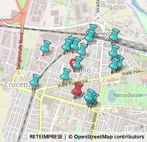 Mappa Via Bruno Bucci, 43126 Parma PR, Italia (0.405)