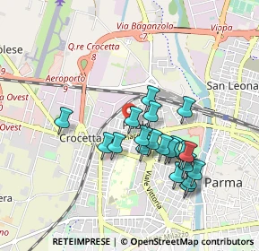 Mappa Via Bruno Bucci, 43126 Parma PR, Italia (0.8145)