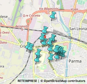 Mappa Via Bruno Bucci, 43126 Parma PR, Italia (0.7195)
