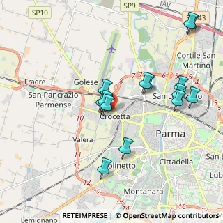 Mappa Via Federico II, 43100 Parma PR, Italia (1.90533)