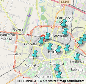 Mappa Via Giuseppe Drugman, 43126 Parma PR, Italia (2.21929)