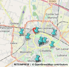 Mappa Via Giuseppe Drugman, 43126 Parma PR, Italia (1.84364)