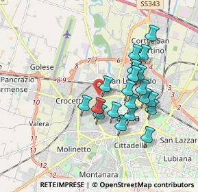 Mappa Via Giuseppe Drugman, 43126 Parma PR, Italia (1.567)