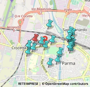 Mappa Via Giuseppe Drugman, 43126 Parma PR, Italia (0.8585)