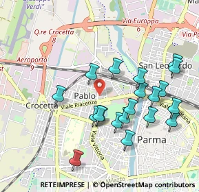 Mappa Via Giuseppe Drugman, 43126 Parma PR, Italia (0.9695)