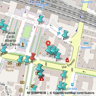 Mappa Viale Vittorio Bottego, 43100 Parma PR, Italia (0.072)