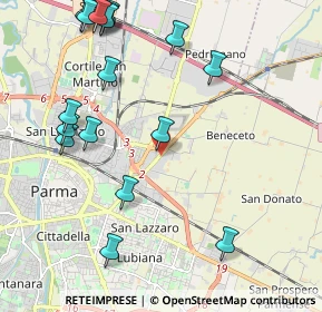 Mappa Via Mantova, 43120 Parma PR, Italia (2.57588)