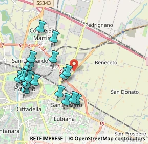 Mappa Via Mantova, 43120 Parma PR, Italia (2.25)