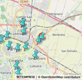 Mappa 43120 Parma PR, Italia (2.47538)