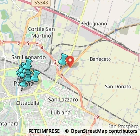 Mappa 43120 Parma PR, Italia (2.55273)