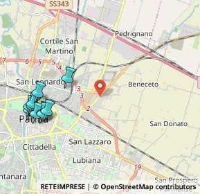 Mappa 43120 Parma PR, Italia (2.63727)
