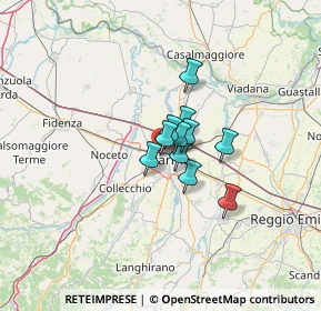 Mappa Via Gian Lorenzo Bernini, 43126 Parma PR, Italia (6.67)