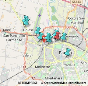 Mappa Via Mario Colombi Guidotti, 43126 Parma PR, Italia (1.22818)