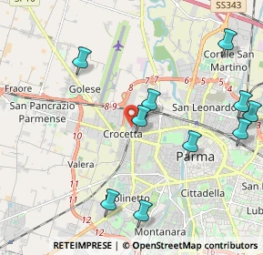 Mappa Via Mario Colombi Guidotti, 43126 Parma PR, Italia (2.61)