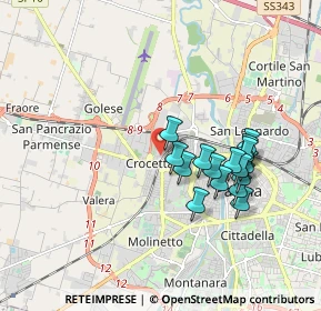 Mappa Via Mario Colombi Guidotti, 43126 Parma PR, Italia (1.63438)