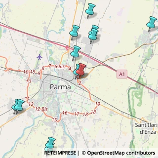Mappa Via Achille Cantoni, 43122 Parma PR, Italia (5.43917)