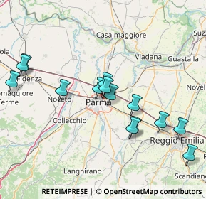 Mappa Via Montello, 43122 Parma PR, Italia (15.55714)