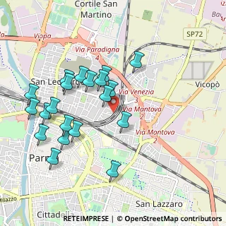 Mappa Via Montello, 43122 Parma PR, Italia (0.997)