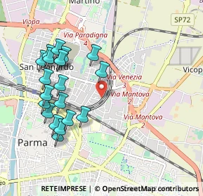 Mappa Via Treviso, 43122 Parma PR, Italia (1.032)