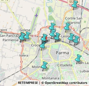 Mappa Via Ruggero da Parma, 43126 Parma PR, Italia (1.70625)