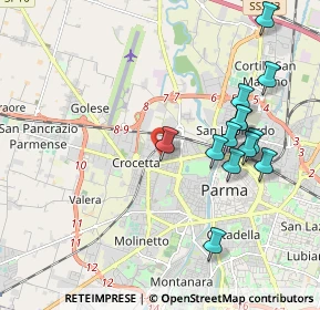 Mappa Via Ruggero da Parma, 43126 Parma PR, Italia (2.06692)