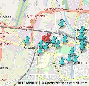 Mappa Via Ruggero da Parma, 43126 Parma PR, Italia (1.0895)