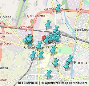 Mappa Via Ruggero da Parma, 43126 Parma PR, Italia (0.7985)