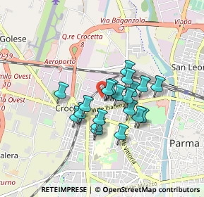 Mappa Via Ruggero da Parma, 43126 Parma PR, Italia (0.6335)