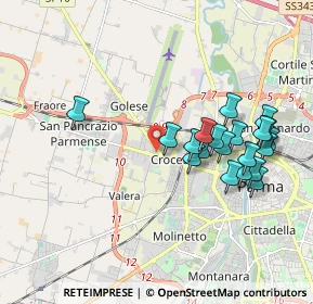 Mappa Via Marco Minghetti, 43126 Parma PR, Italia (1.884)