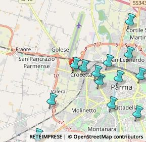 Mappa Via Marco Minghetti, 43126 Parma PR, Italia (2.45846)