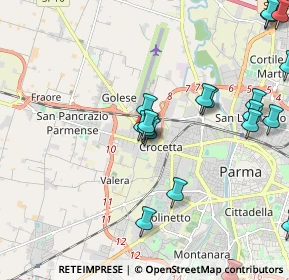 Mappa Via Marco Minghetti, 43126 Parma PR, Italia (2.618)