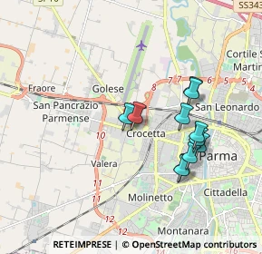 Mappa Via Marco Minghetti, 43126 Parma PR, Italia (1.65)