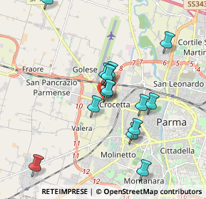 Mappa Via Marco Minghetti, 43126 Parma PR, Italia (1.73429)