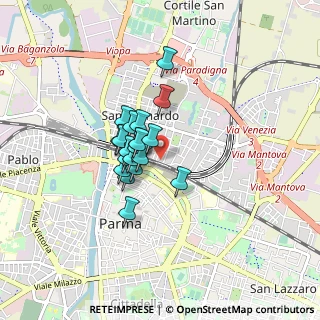 Mappa Via Palermo, 43122 Parma PR, Italia (0.553)
