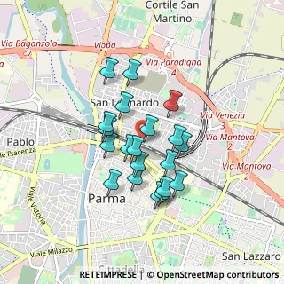 Mappa Via Palermo, 43122 Parma PR, Italia (0.686)