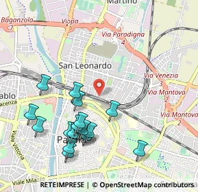 Mappa Via Palermo, 43122 Parma PR, Italia (1.07556)