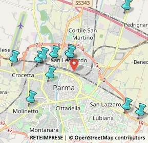 Mappa Via Palermo, 43122 Parma PR, Italia (2.36273)
